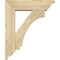 Ekena Millwork Imperial Traditional Rough Sawn Bracket w/ Offset Brace, Douglas Fir, 6"W x 20"D x 24"H BKT0604X20X24IMP01RDF - alternate 2
